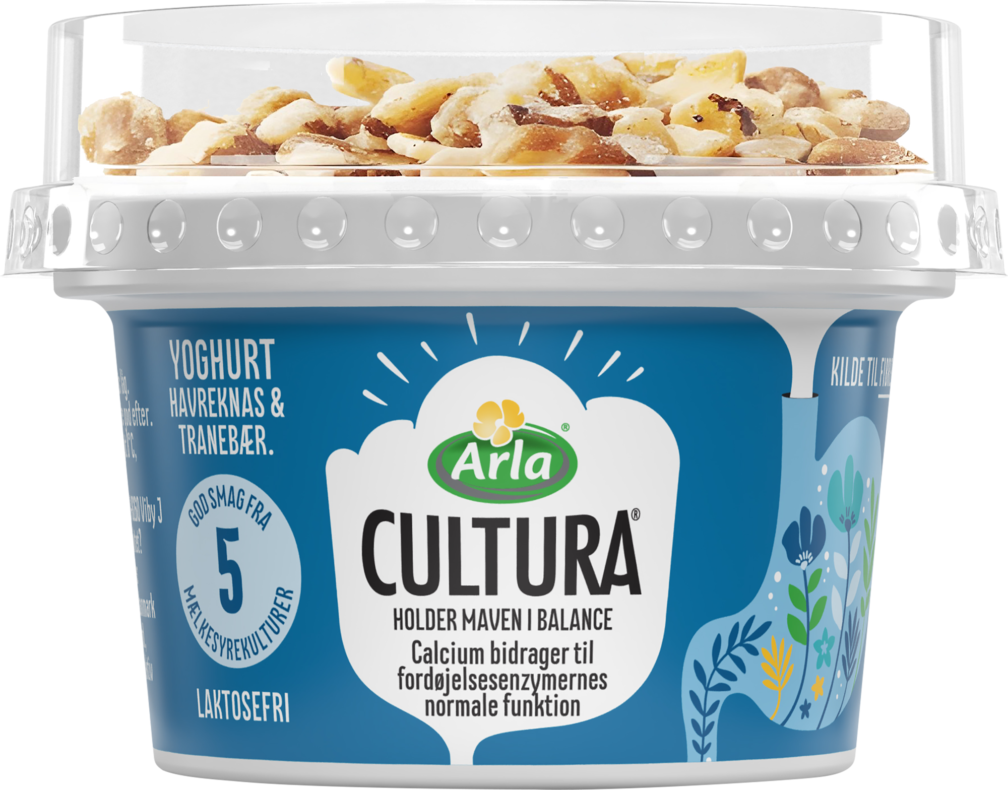 Yoghurt naturel med havreknas & tranebær 2,6% 170 g