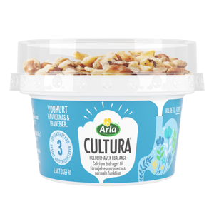 Arla Cultura® Yoghurt naturel med havreknas & tranebær 2,6% 170 g