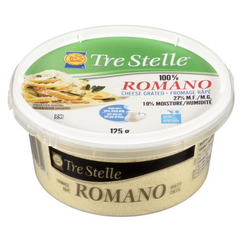 Grated Romano Cheese 125g