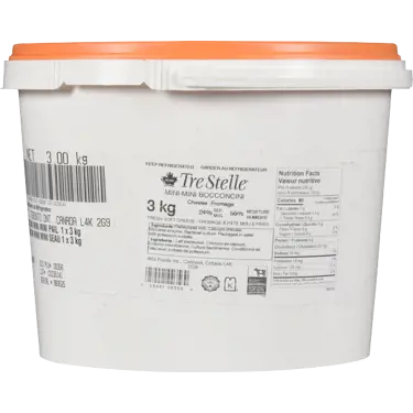 Bocconcini Mini Mini Pail 24% 3 Kg