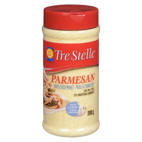 Produit de fromage parmesan râpé 200g