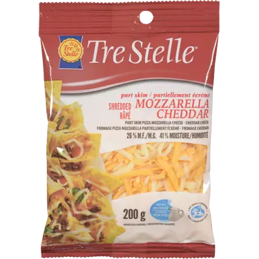 Shredded Mozzarella Cheddar 26% 200 g