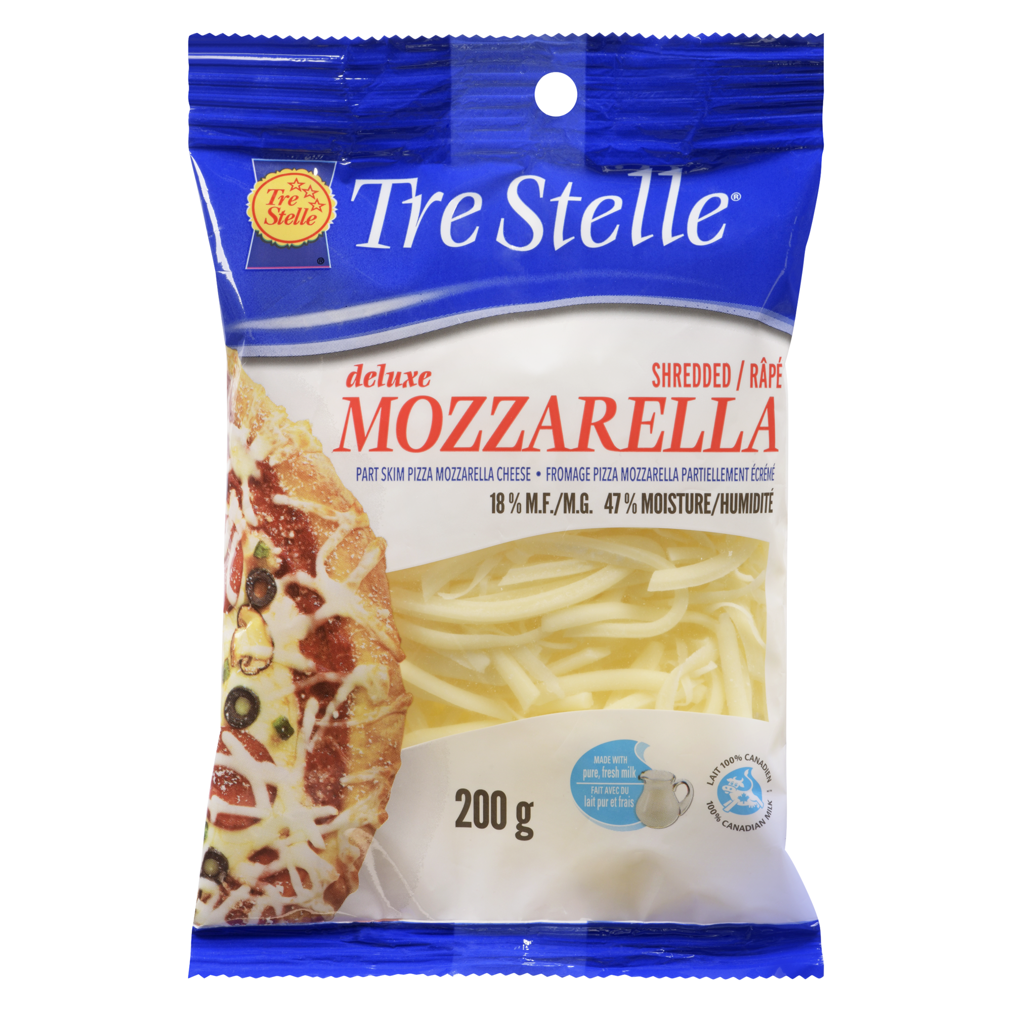 Part Skim Shredded Mozzarella Cheese 200g