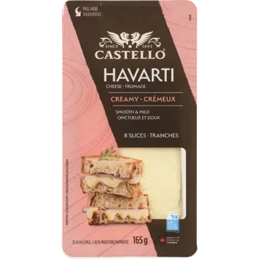 Sliced Creamy Havarti 35% 165 g