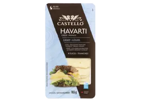 Sliced Havarti with 25% Less Fat 23% 165 g