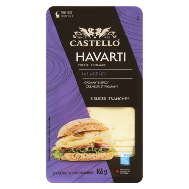 Sliced Jalapeño Havarti Cheese 165g