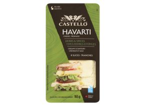 Sliced Herbs & Spices Havarti Cheese 165g