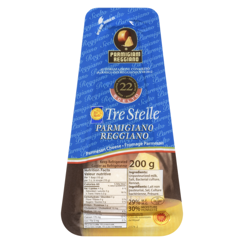 Parmigiano Reggiano Cheese Wedge 200g