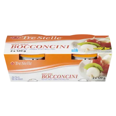 Fromage bocconcini en mini-perles (emballage double) 24% 240 g