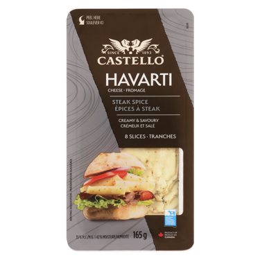 Fromage havarti aux épices pour bifteck 165g