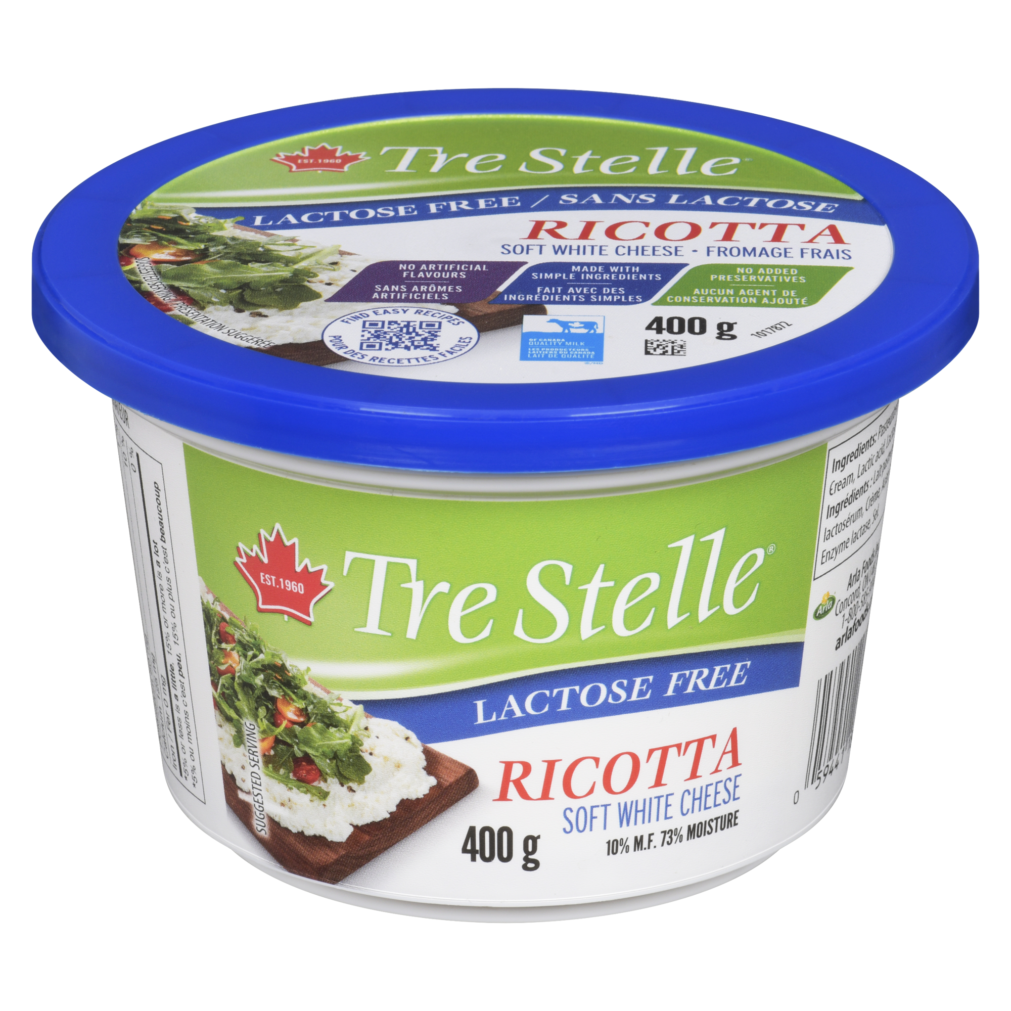 Fromage Ricotta Sans Lactose 400g