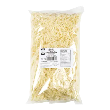 Shredded Mozzarella Cheese 20% 2.5 Kg