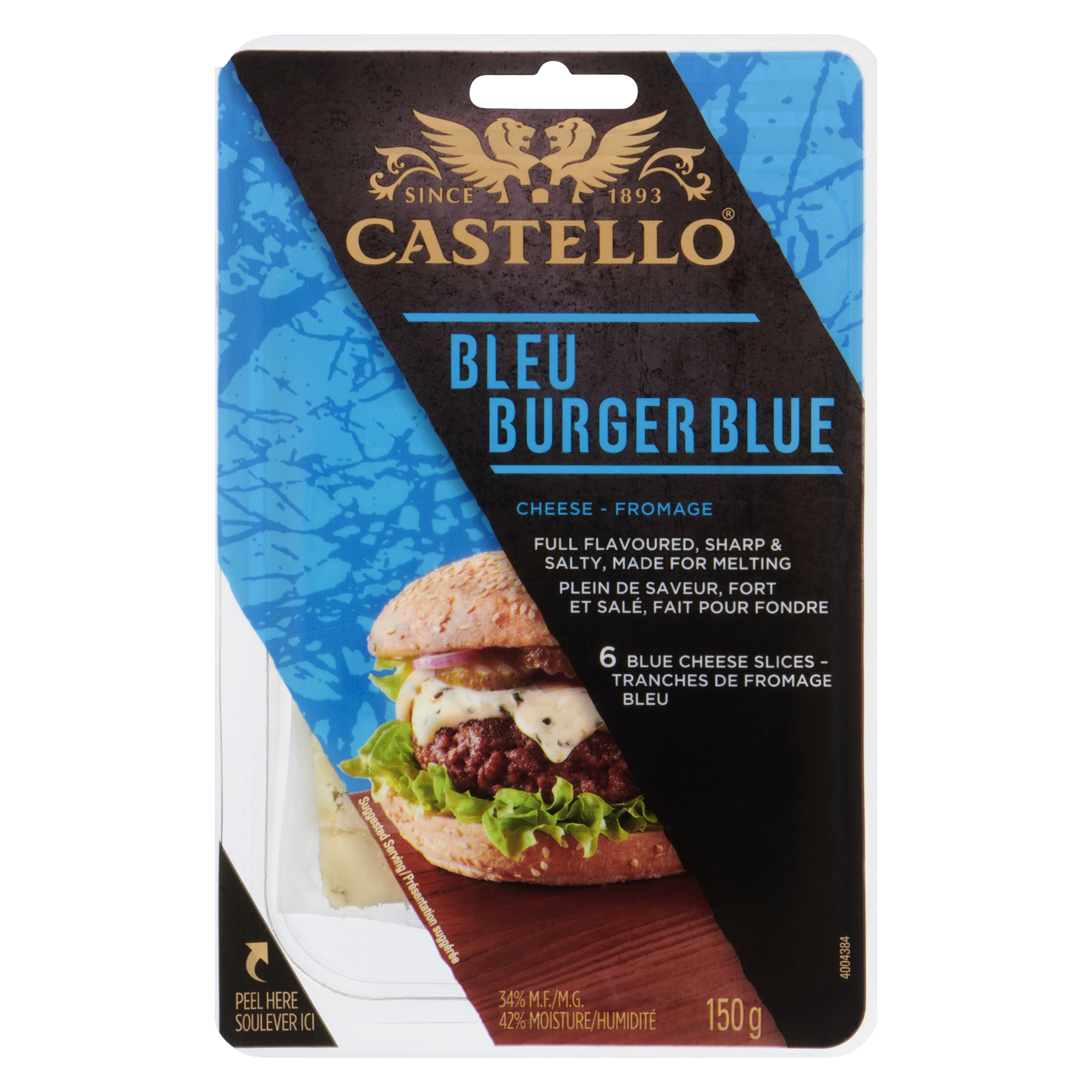Fromage bleu pour hamburgers 150g