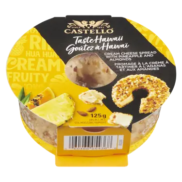 Tartinade de fromage à la crème aux ananas et aux amandes 24% 125 g