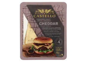 Sliced Black Pepper Cheddar Cheese 150 g