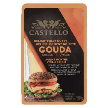 Fromage gouda vieilli en tranches 28% 150 g