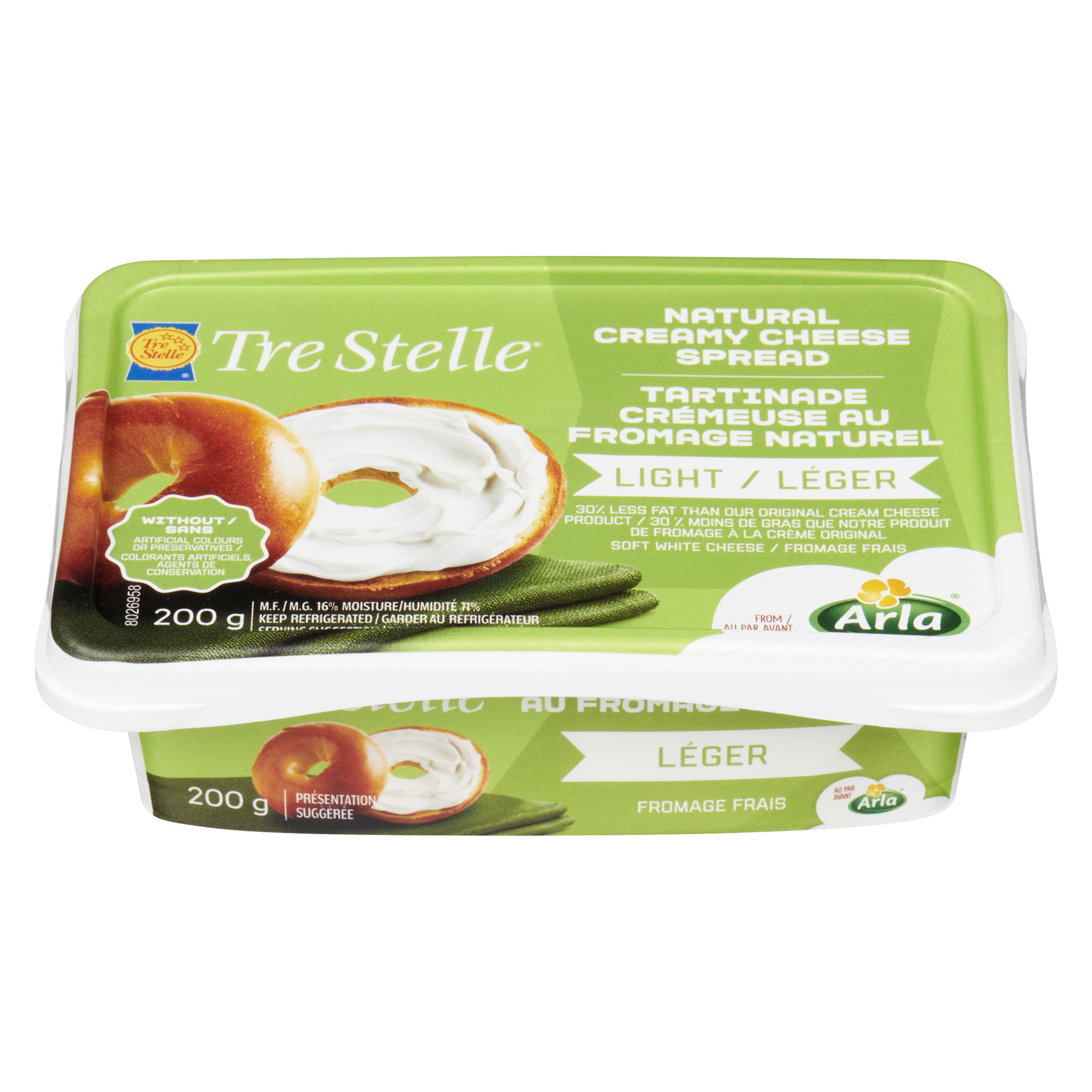 Produit de fromage à la crème léger 200g