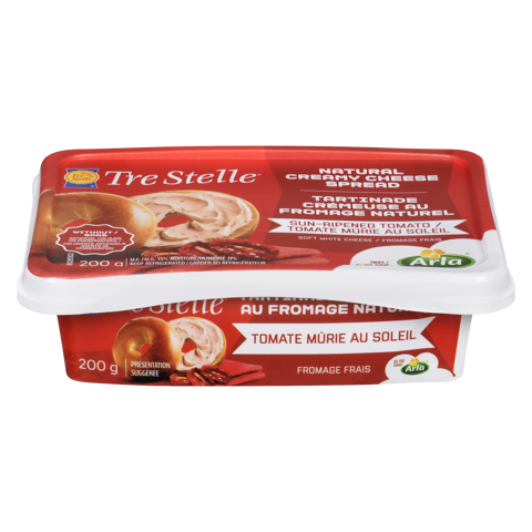 Produit de fromage à la crème aux tomates séchées au soleil 200g