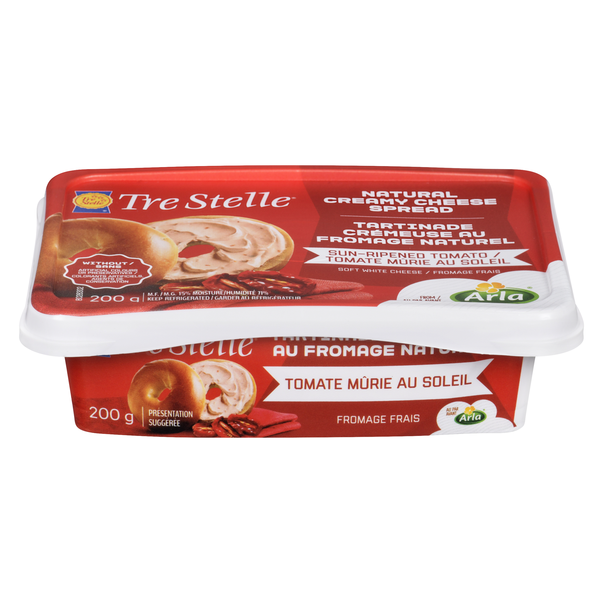 Produit de fromage à la crème aux tomates séchées au soleil 200g