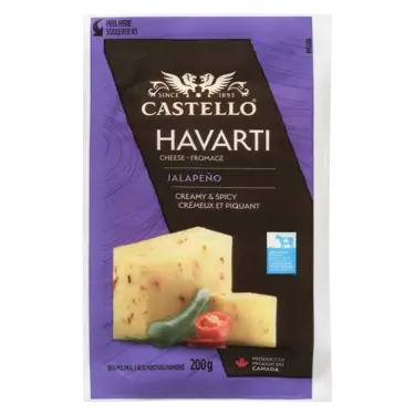 Fromage havarti aux jalapenos 35% 200 g