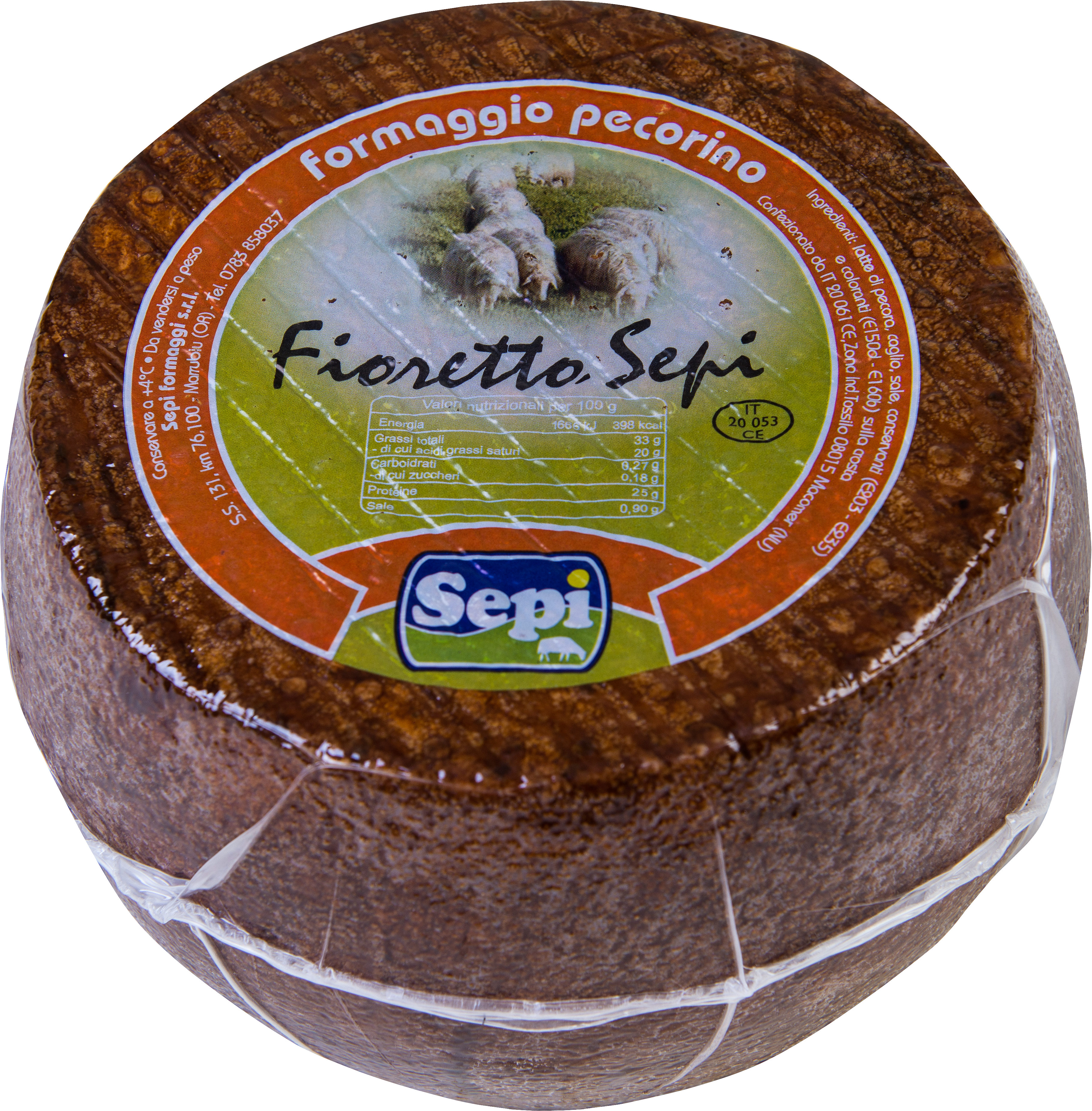 Pecorino Sardo Fioretto 33% hårdost ca 3040g
