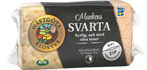 Wästgöta Kloster® Munkens Svarta ost ca 500 g