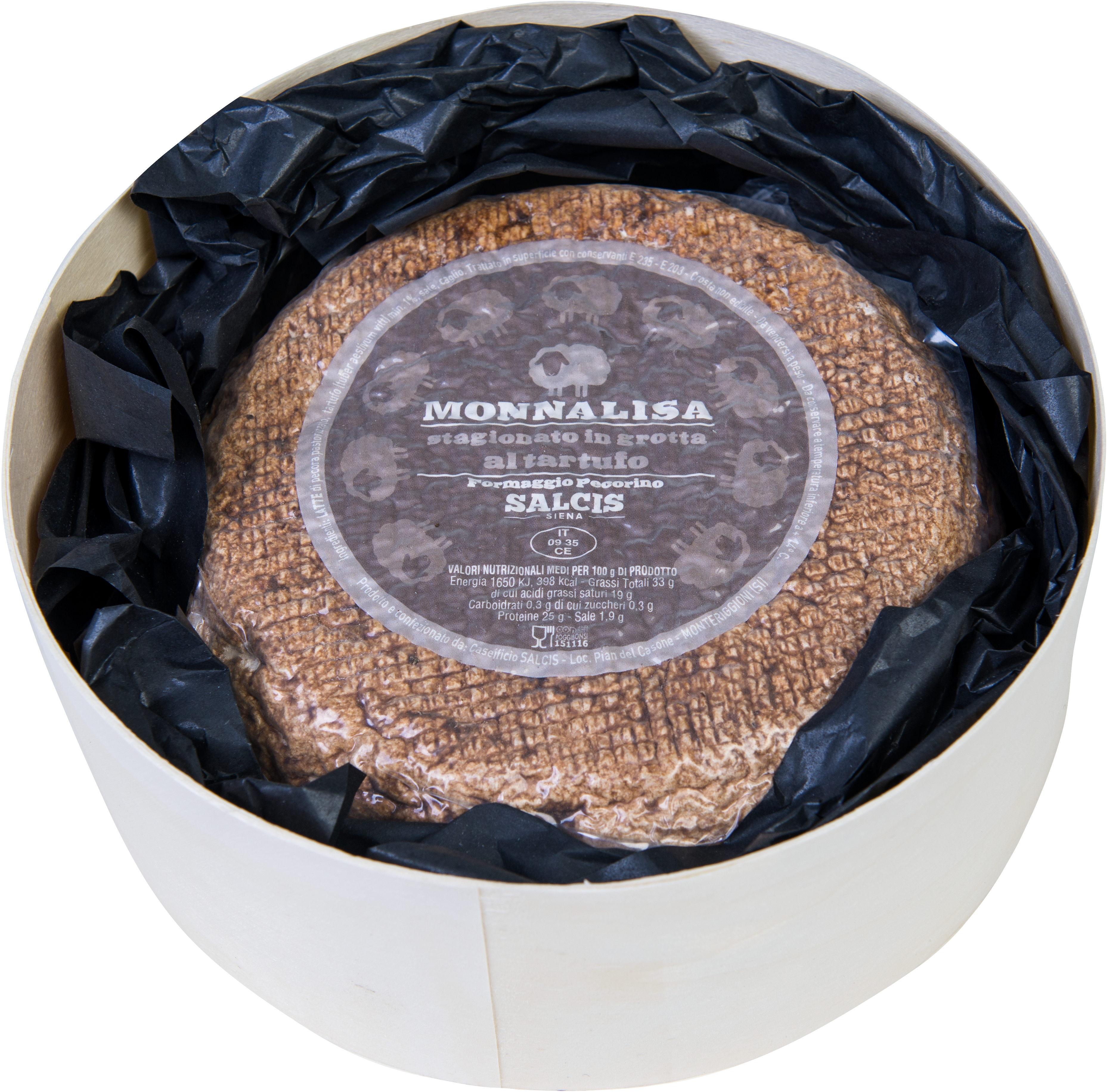 Pecorino tryffel grotta 36% hårdost