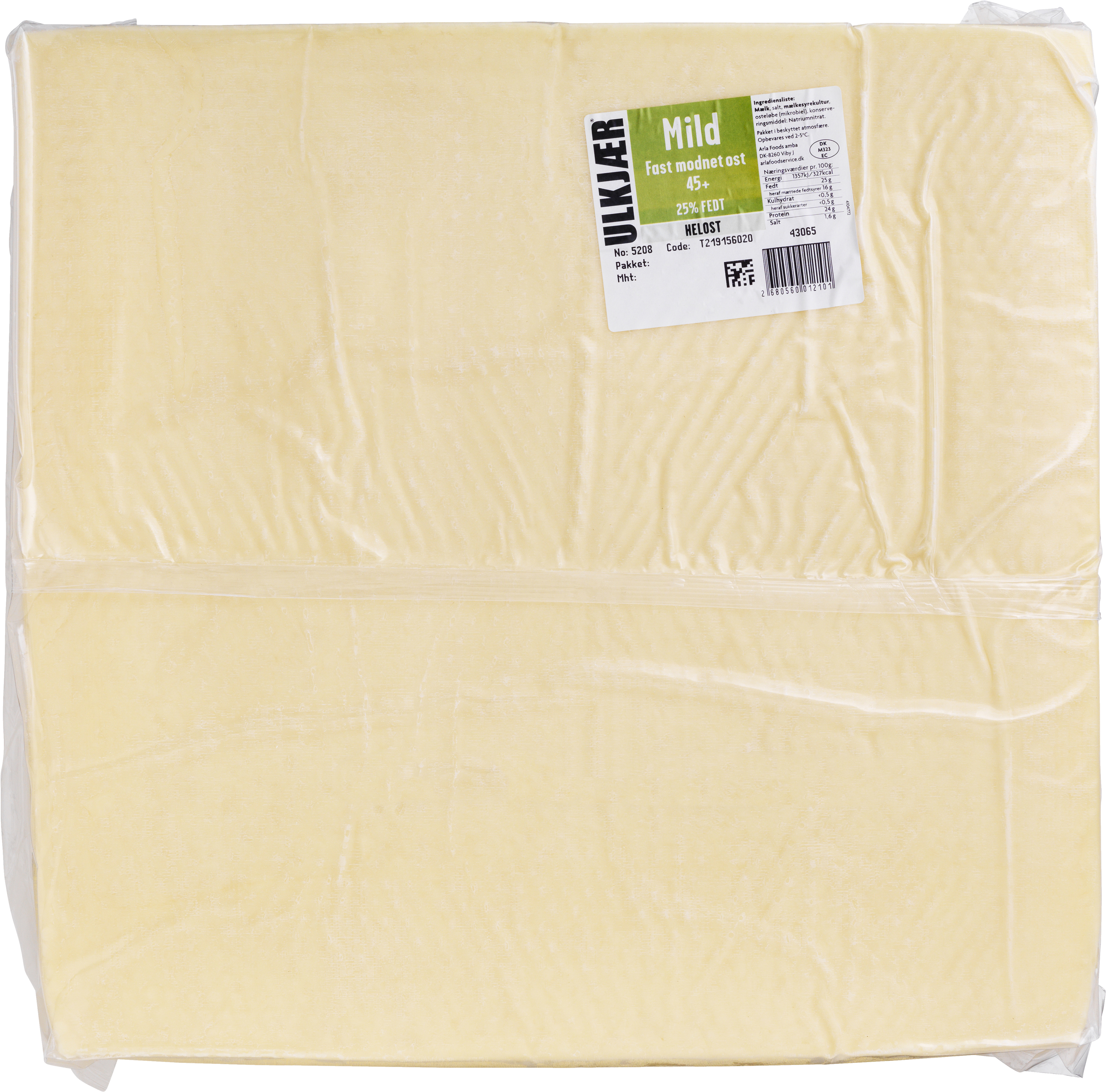 Samsø Ost mild 45+ 13 kg