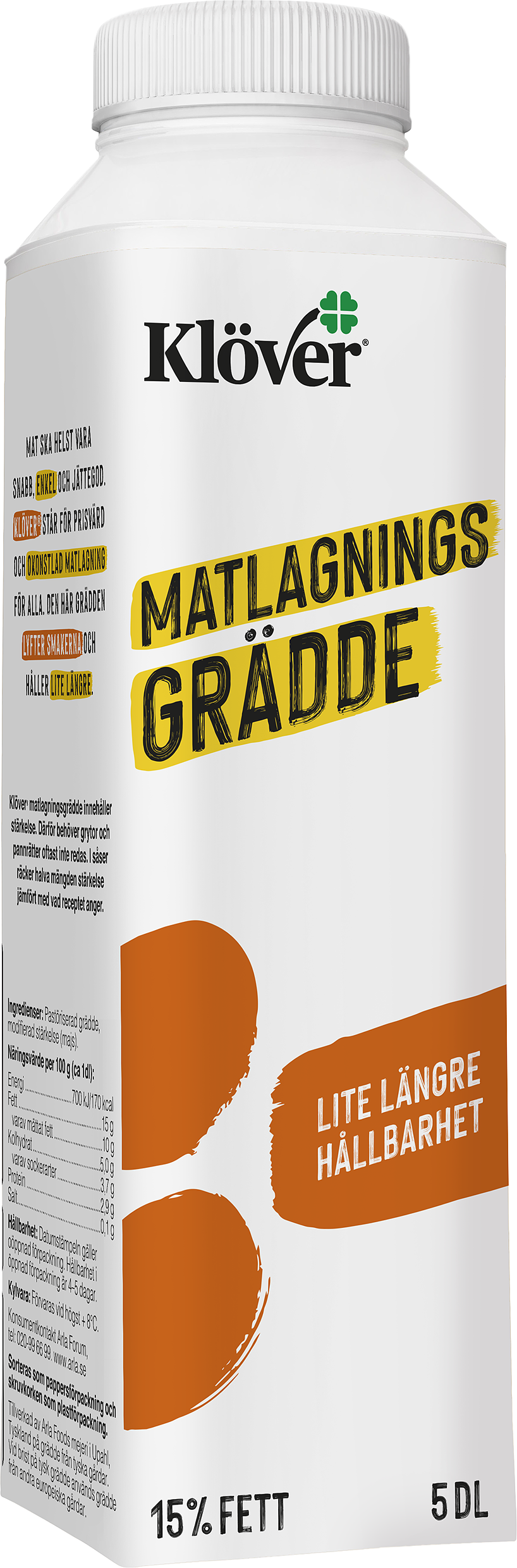 Klöver® Matlagningsgrädde 15% 5 dl