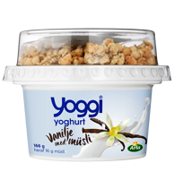 Yoghurt vanilje med müsli 2,3% 166 g