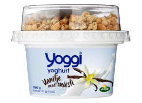 Yoghurt vanilje med müsli 2,3% 166 g