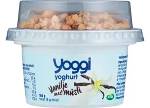Yoghurt vanilje med müsli 2,5% 166 g