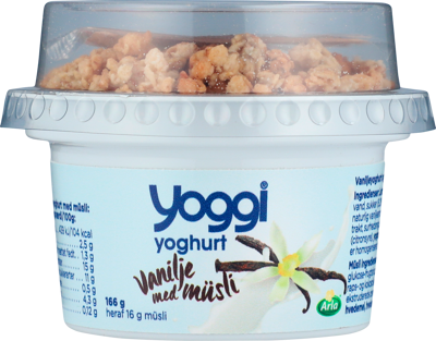 Yoggi® Yoghurt vanilje med müsli 2,5% 166 g