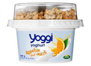 Yoghurt appelsin med müsli 2,5% 166 g