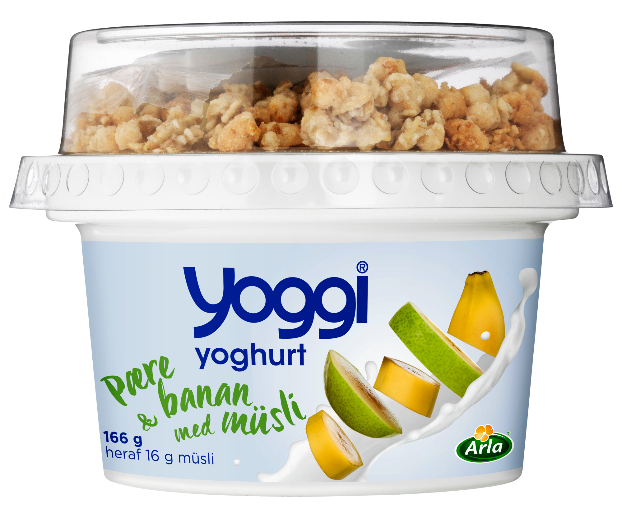 Yoghurt pære og banan med müsli 2,3% 166 g