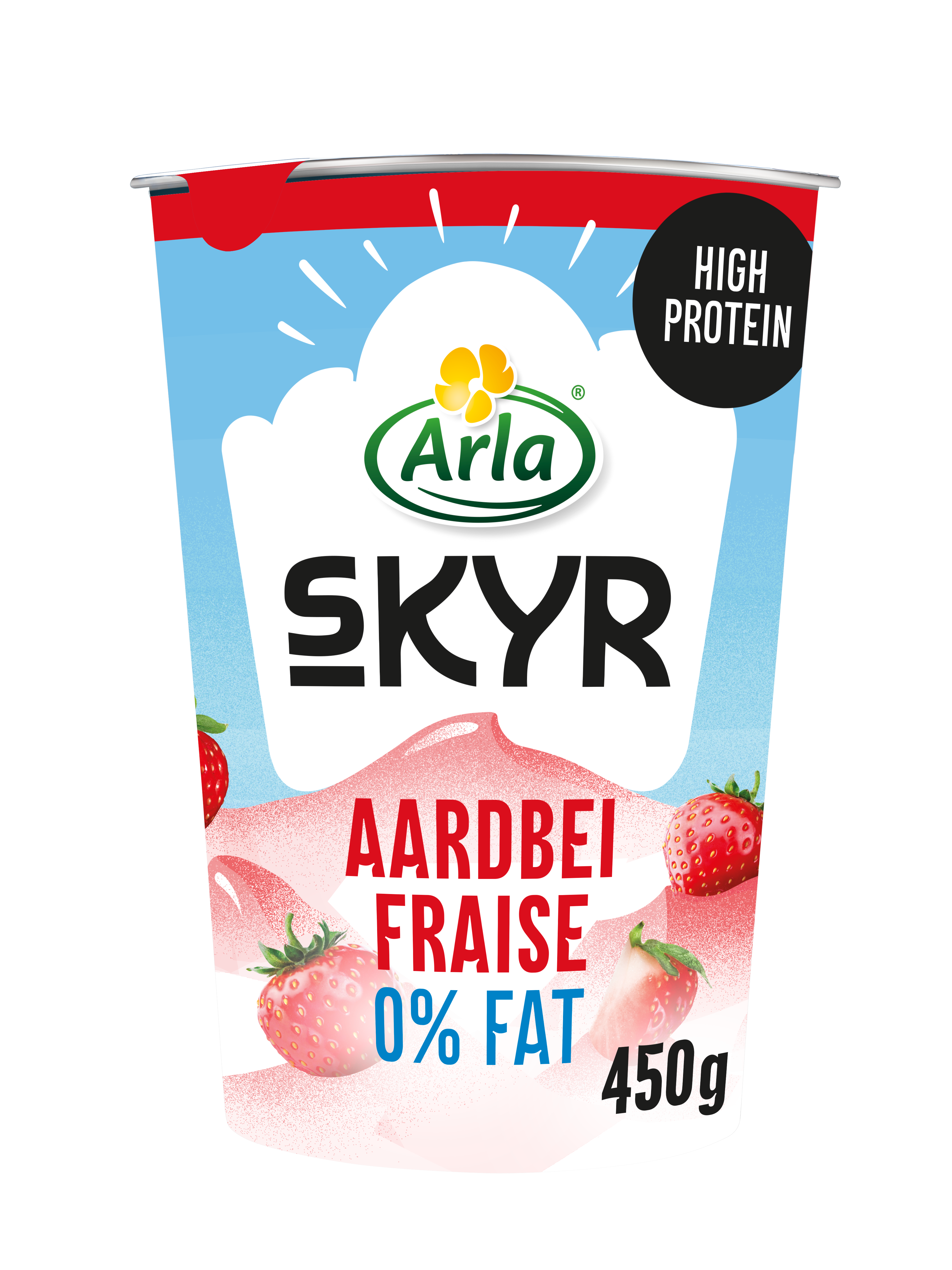 Skyr Aardbei 0% 450 g