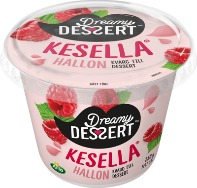 Dreamy Dessert Kesella® dessertkvarg hallon 5% 250 g