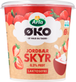 økologisk laktosefri skyr 0,2% med jordbær 1000 g