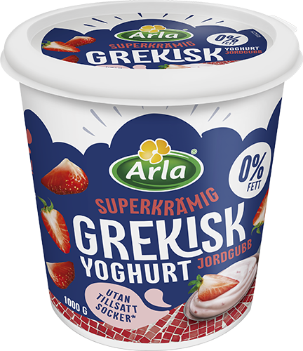 Grekisk yoghurt jordgubb 0.2% 1000 g