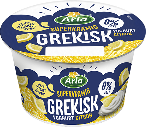 Grekisk yoghurt citron 0.2% 200 g