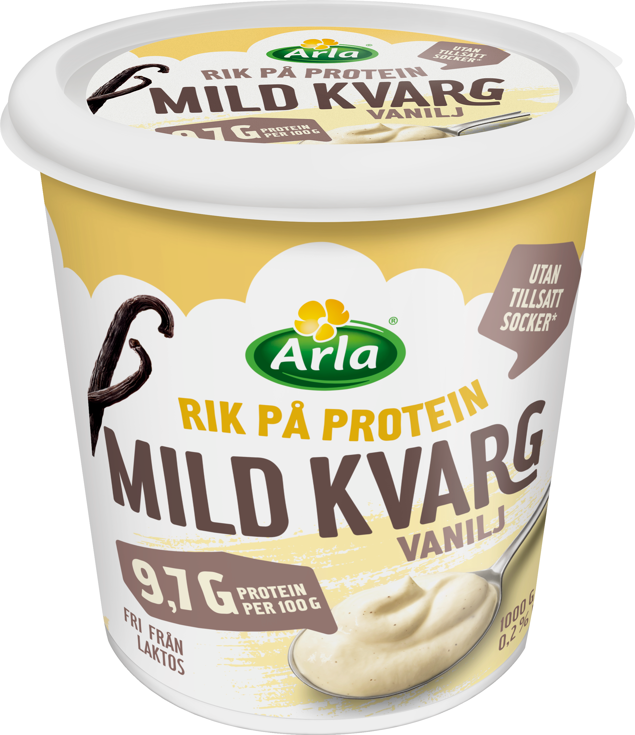 Arla® Mild kvarg vanilj 0.2% 1000 g
