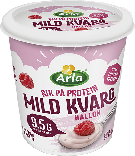 Mild kvarg hallon 0.2% 1000 g