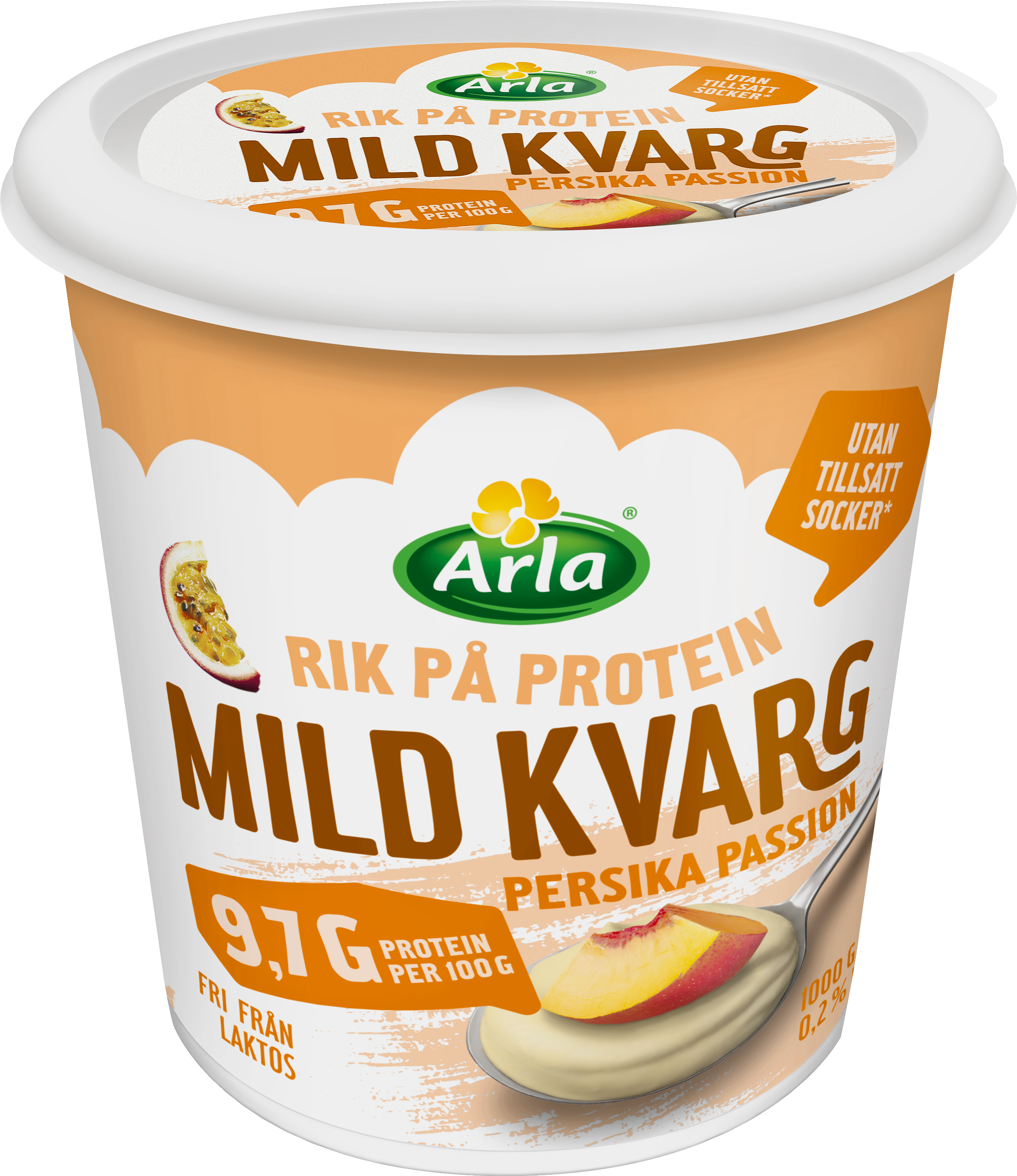 Mild kvarg persika / passion 0.2% 1000 g