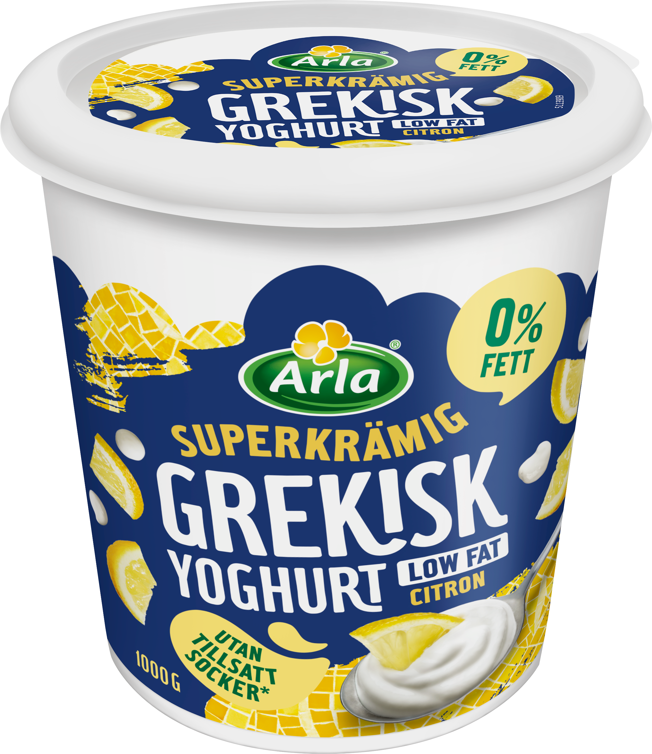 Grekisk yoghurt citron 0.2% 1000 g