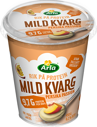 Mild kvarg persika / passion 0.2% 450 g