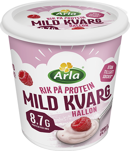 Mild kvarg hallon