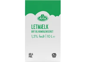 Letmælk BiB UHT 1,5% 10 l