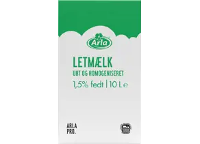 Letmælk UHT 1,5% 10 L