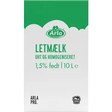 Letmælk UHT 1,5% 10 L