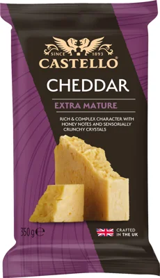 Castello® Cheddar Extra mature 52+ 350 g